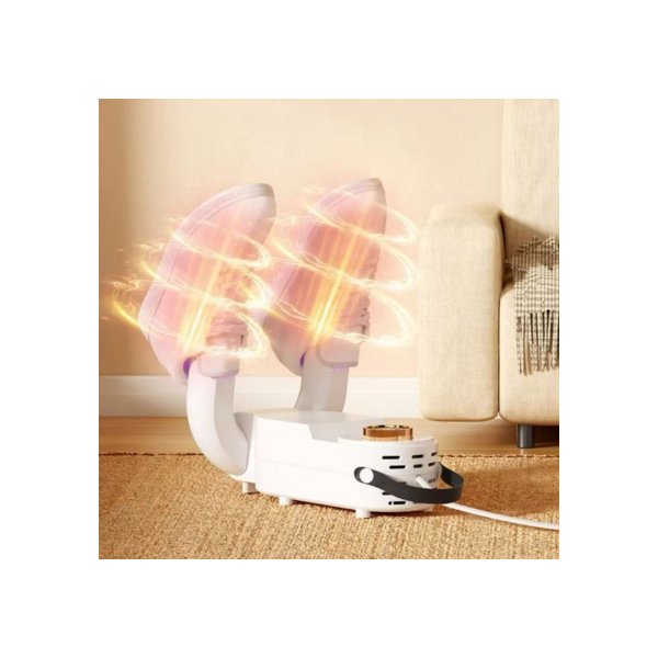 Secador de sapatos elétrico portátil com 4 modos de temporizador de ar elétrico para roupa e sapatos
