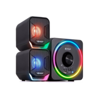 Mini Caixinha de Som Bluetooth PC Notebook Gamer USB LED RGB Alto-falantes TV Com Luzes Caixa Bivolt 110v/220v