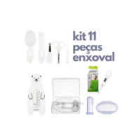 Kit Higiene bebê 11 peças completo Neutro Pimpolho Chá Revelação