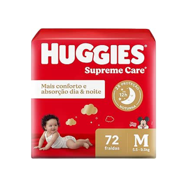 Huggies Fralda Supreme Care M 72 Un