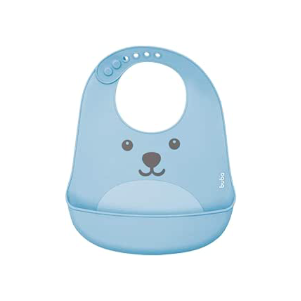 Buba, - Azul, Babador De Silicone Com Pega Migalhas Gumy Bebê Unissex, Azul (Blue), Único
