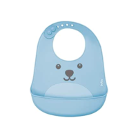 Buba, - Azul, Babador De Silicone Com Pega Migalhas Gumy Bebê Unissex, Azul (Blue), Único