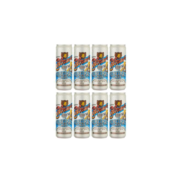 Kit Cerveja Colorado Ribeirão Lager Lata 350ml - 8 Unidades