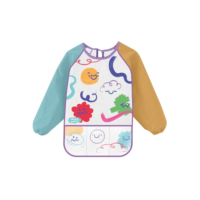 AVENTAL INFANTIL C/ BOLSO E MANGA COMPRIDA COLORJOY - BLISTER C/ 1 UND LEO&LEO
