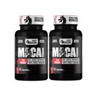 2x Maca Peruana Negra 120 Capsulas 2000mg Black Pura Premium Importada Para Homens e Mulheres Original