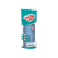 Flash Limp Pano Multiuso Rolo Com 50 Unidades Lavável E Secagem Rápida Azul