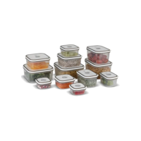 Kit Potes Herméticos Plásticos Cinza 12 Unidades Electrolux