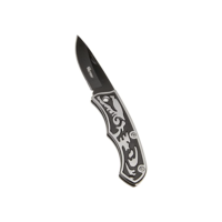 Western YG07 Canivete Dobrável, Preto/Prata, 15 cm