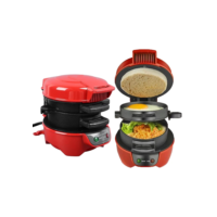 Maquina de Hambúrguer Vijodi Sanduicheira 110V e 220V Antiaderente Prensa Café da Manhã 600W