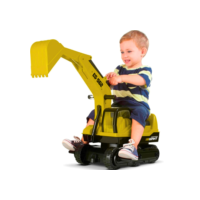 Retroescavadeira Escavadeira Triciclo Gigante Giant Escavator Trator Amarelo 1784 - Roma