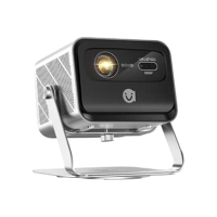 VEVSHAO Portátil Projetor V80 DLP 4K 3D Nativo 1080p Full HD, Foco Automático TOF, Android 11.0, 2200 ANSI, Adequado para Home Theater/Negócios/Jogos/Powerpoint