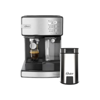 Kit Cafeteira Nova PrimaLatte Inox e Moedor de Café Oster - 127V
