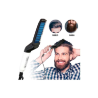 Modelador Pente Portatil Chapinha para cabelo e barba masculino Pente Eletrico Escova Alisadora