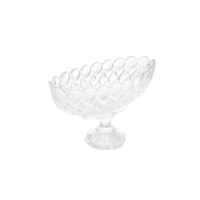 Centro de Mesa de Cristal com Pé Angel 29cm x 13cm x 20cm - Wolff