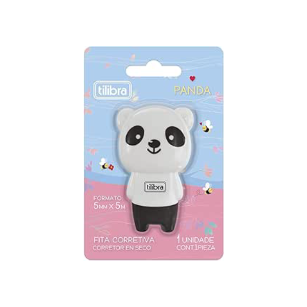 Tilibra - Corretivo em Fita 5mmx5m Panda - Tilibra