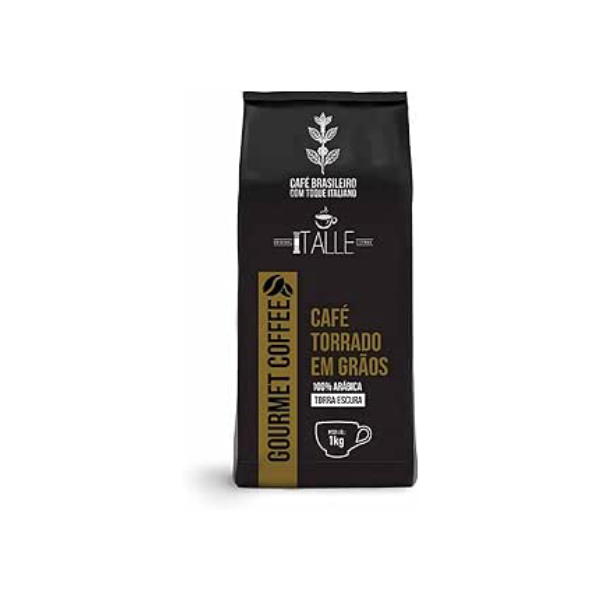 Café Torrado Arábica Em Grãos Café Italle 1kg Gourmet