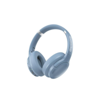 Basike Fone de Ouvido Bluetooth, ANC Cancelamento de Ruído Ativo Headphone Bluetooth 5.3+EDR, Som Surround 3D, Headset com Microfone, Certificação Hi-Pure Audio, 30 horas reprodução, Y6 (Azul)