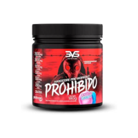 3VS Nutrition Pré Treino Prohibido 180g Sabor Algodão Doce
