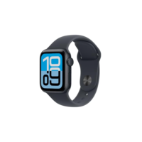 Apple Watch SE 3 GPS, Caixa em alumínio meia‑noite de 40 mm com Bracelete desportiva meia‑noite - P/M