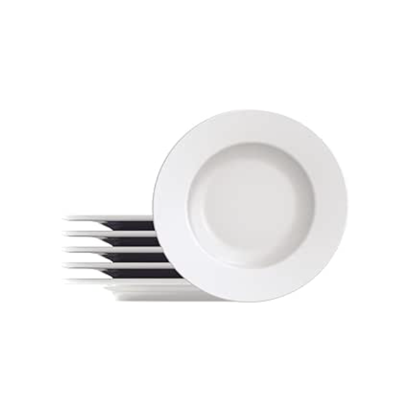 Kit Prato Sobremesa Tramontina Maria Augusta em Porcelana 21 cm 06 Peças