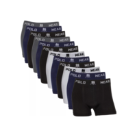 Kit 12 Cuecas Boxer Polo Wear Microfibra Sem Costura Masculina Cueca Box Adulto Confortável