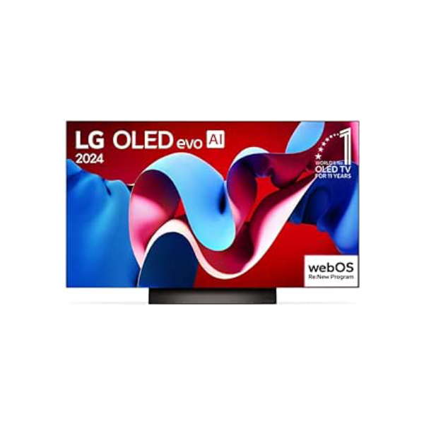 Smart TV 4K 55" LG OLED evo OLED55C4 Processador α9 Ger7 AI Painel 144Hz Intensificador de Brilho Design Ultra Slim Dolby Vision Dolby Atmos