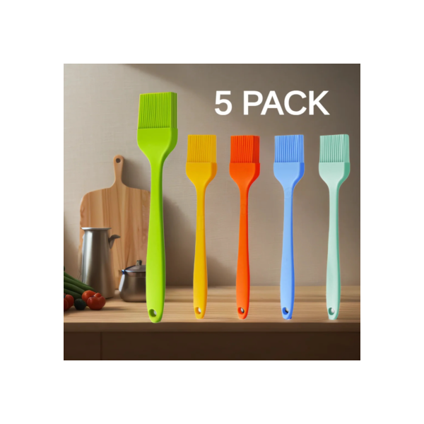 5/3/2/1 pçs escova de cozinha de silicone alinhavo escova de pastelaria cozinhar oilbrush para molho manteiga marinada escovas de alimentos churrasqueira baster