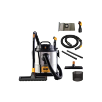 Aspirador Pó e Água WAP GTW Inox 20 com Soprador 1600W 160Mbar 20 Litros