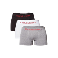 Kit 3 Cuecas Low Rise Trunk Sem Costura Calvin Klein