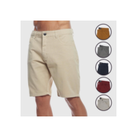 Oscar Bermuda Sarja Colorida Jeans Premium Masculino Diversas Cores/Rasgada em relevo