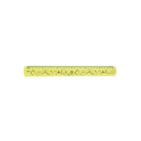 Regua 30cm Neon Amarela