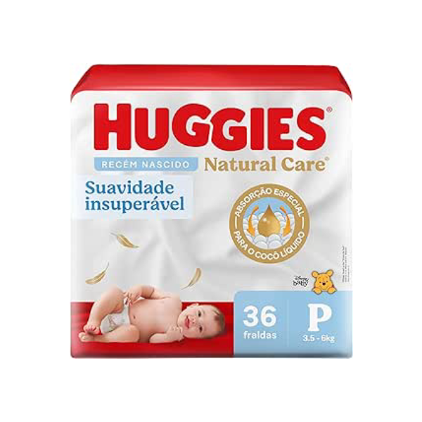 Huggies Fralda Premium Natural Care P 36 Un