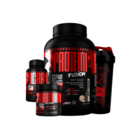 Kit Whey Protein Fusion + Bcaa + Creatina + Shaker