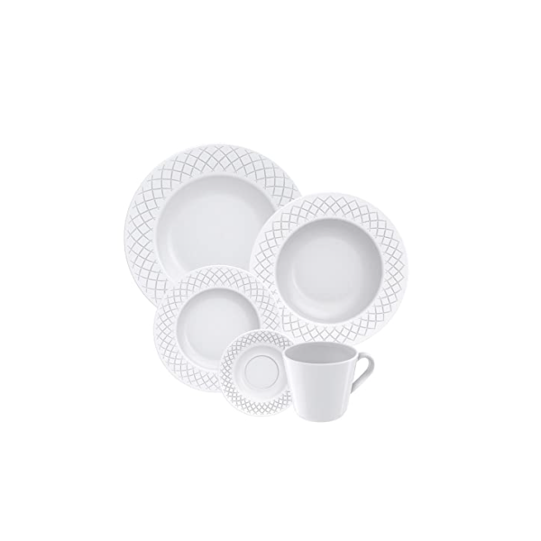 Aparelho de Jantar Tramontina Ingrid em Porcelana 20 Peças