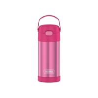 Thermos Garrafa infantil Carros Funtainer, aço inoxidável, 354 ml, rosa