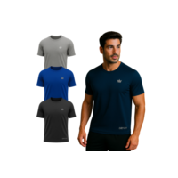 Camiseta Dry Fit Masculina Academia Treino Corrida Ciclismo Beach Tenis Anti-Suor UV Rei do Esporte