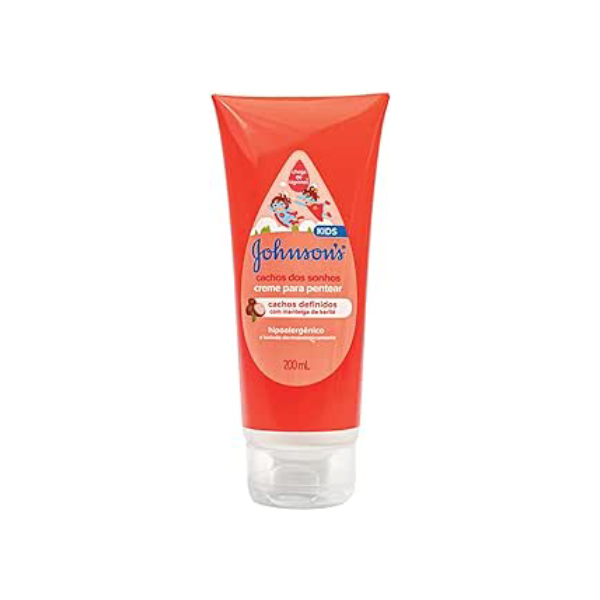 Johnson's Baby Creme Para Pentear Infantil Para Cabelos Cacheados Cachos Dos Sonhos,200ml
