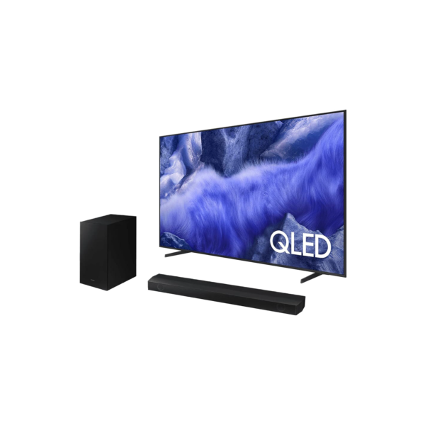 Combo Samsung Vision AI TV 43" QLED 4K QEF1 2025 + Soundbar HW-B550 - Combo Samsung Vision AI TV 43 polegadas QLED 4K com Soundbar