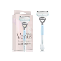Gillette Venus Especial Para Área Íntima Aparelho de Depilação Recarregável com Barra Anti-irritação, Depilação Femenina íntima