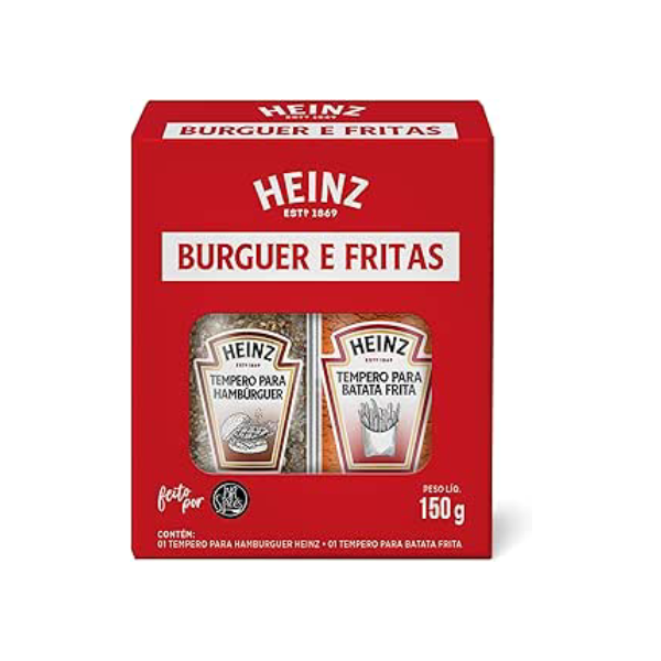 Heinz Kit Temperos para Hambúrguer e Batata 150g