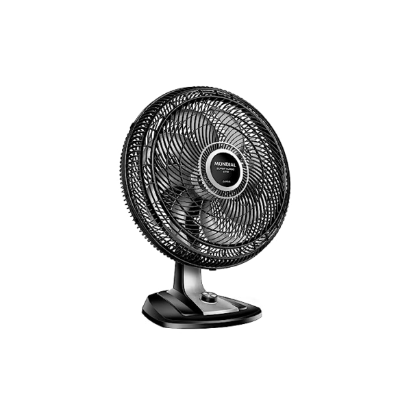 Ventilador 50cm Super Turbo 8 Pás, Mondial, Preto/Prata, 150W, 110V - VTX-50-8P