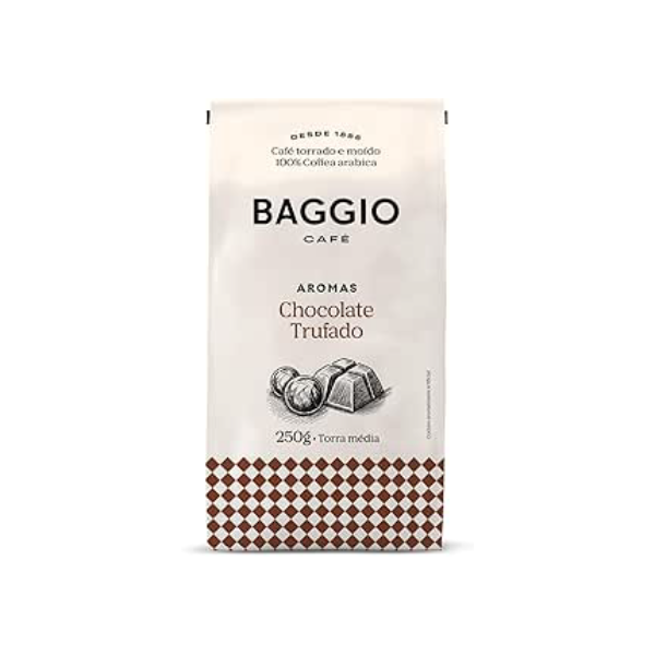 Baggio Café Café Torrado E Moído Aroma De Chocolate Trufado 250G
