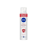 NIVEA Desodorante Antitranspirante Aerossol Dry Comfort 200ml - Proteção eficaz de 48 horas contra suor e mau odor, com 2x mais ativos hidratantes, garantindo axilas secas e saudáveis