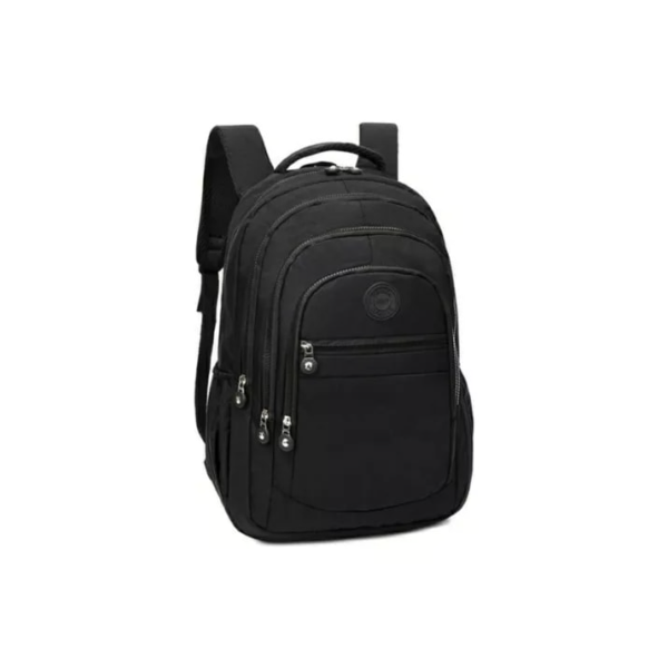 Mochila Feminina Escolar Bolsa Grande Novidade Estilo Rebec Cor Preto Desenho do tecido Liso