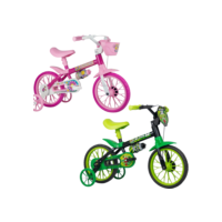 Bicicleta infantil nathor Aro 12 com rodinhas criança - 3 a 5 anos - confortável segura