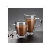 Caneca Parede Dupla Vidro Café, Chá Hauskraft