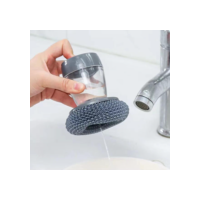 Escova De Aço Para Limpeza Esponja Panela Fogão Louça Cozinha Porta Detergente Sabão Dispenser