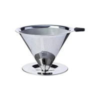 Coador e Filtro de Café Inox Reutilizável - Malha Ultrafina, Sem Papel, 1–2 Xícaras, Lavável