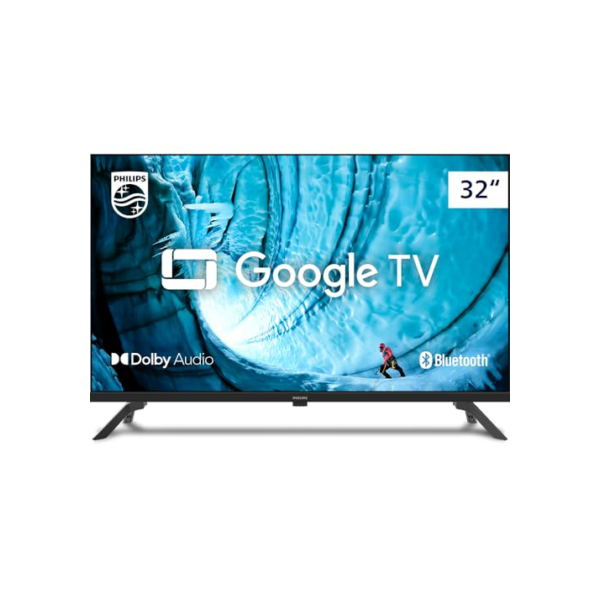 PHILIPS, Smart TV, 32'' HD, 32PHG6909/78, Google TV, Comando de Voz, HDR