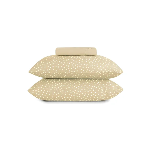 Jogo de Cama Casal 3 peças Malha Fio Penteado Bits Bege Altenburg